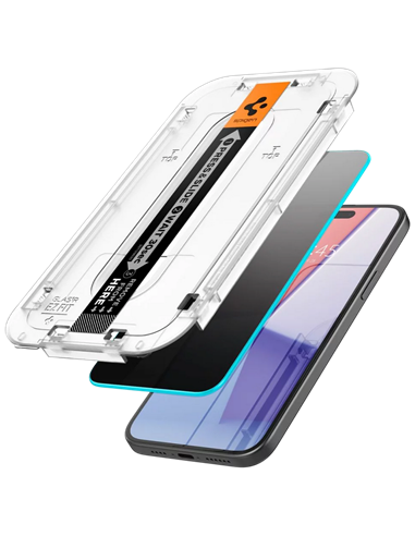 Защитное стекло Spigen iPhone 15 Pro Max EZ FIT Privacy, Прозрачный