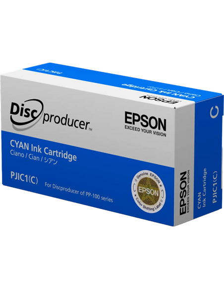 Картридж чернильный Epson PJIC7, 31мл, Голубой