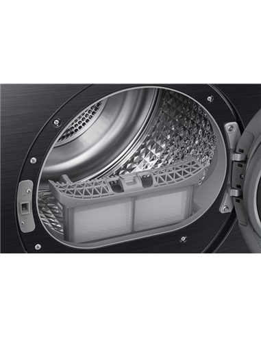 Сушильная машина Samsung DV90CGC0A0ABLE, 9кг, Чёрный