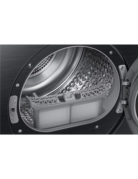 Сушильная машина Samsung DV90CGC0A0ABLE, 9кг, Чёрный
