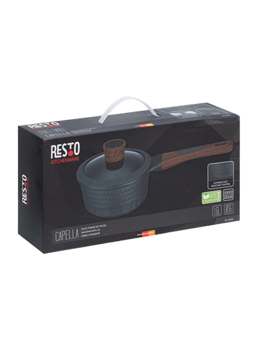 Ковш RESTO 93500, 1,6л, 16см, Чёрный