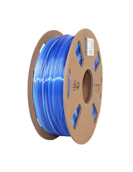 Filament pentru imprimantă 3D Gembird 3DP-PLA-SK-01-ICE, PLA, Albastru gheață | Albastru închis, 1.75 mm, 1kg