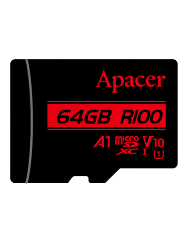 Карта памяти Apacer microSDHC UHS-I U1 Class 10, 64Гб