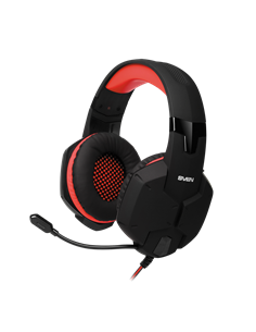 Игровая Гарнитура SVEN AP-G988MV, Проводной аналоговый, Чёрный/Красный