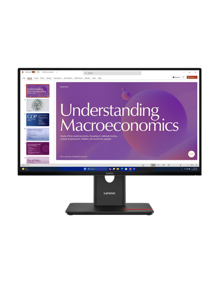 24" Монитор Lenovo T24D-40, IPS 1920x1080 FHD, Чёрный