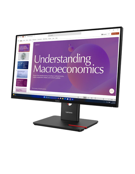 24" Монитор Lenovo T24D-40, IPS 1920x1080 FHD, Чёрный