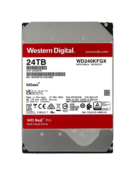 Жесткий диск Western Digital WD Red Pro, 3.5", 24 TБ <WD240KFGX>