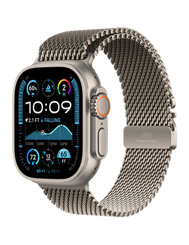 Ceas inteligent Apple Watch Ultra 2, 49mm, Natural Titanium