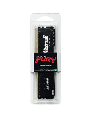Оперативная память Kingston FURY Beast, DDR4 SDRAM, 3600 МГц, 16Гб, KF436C18BB/16