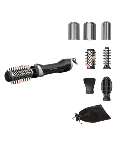Uscător de păr-perie Rowenta UB9540F0, 1000W, Negru