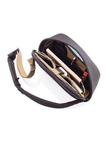 Geantă de umăr Bobby Sling, 9,7", Poliester, Negru