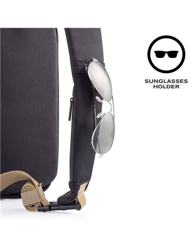 Geantă de umăr Bobby Sling, 9,7", Poliester, Negru