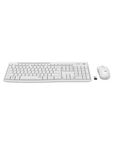 Клавиатура и мышь Logitech MK295, Беспроводное, Белый