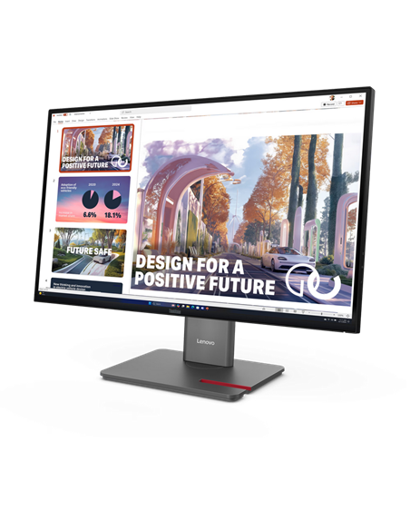 27" Monitor Lenovo ThinkVision P27QD-40, IPS 2560x1440 WQHD, Negru
