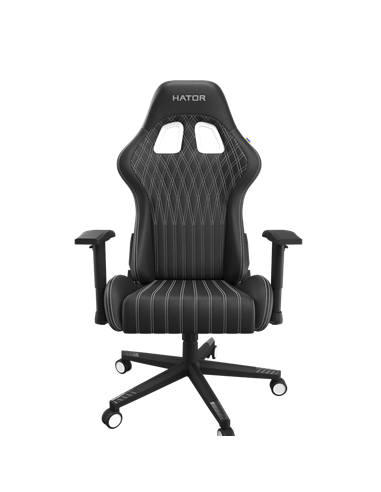 Scaun Gaming HATOR Sport Light 2, PU Piele, Negru | Alb