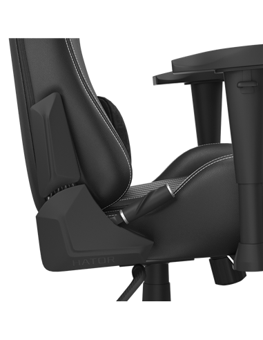Scaun Gaming HATOR Sport Light 2, PU Piele, Negru | Alb