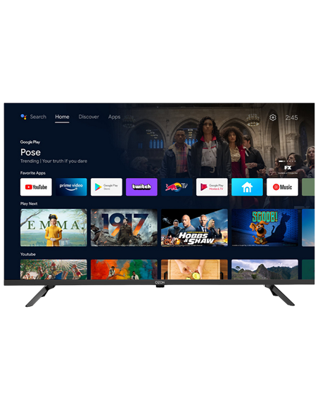 43" LED SMART TV OZON H43S7000R, 1920x1080 FHD, Android TV, Negru