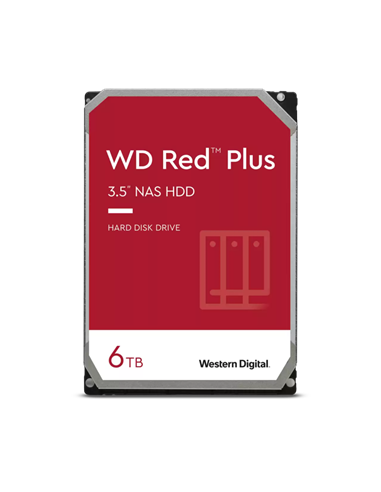 Жесткий диск Western Digital WD Red Plus, 3.5", 6 ТБ <WD60EFPX>