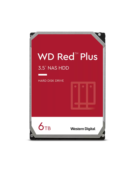Жесткий диск Western Digital WD Red Plus, 3.5", 6 ТБ <WD60EFPX>