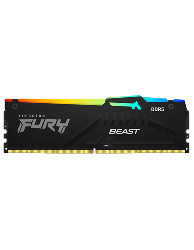 Memorie RAM Kingston FURY Beast RGB, DDR5 SDRAM, 6400 MHz, 64GB, KF564C32BBEAK2-64