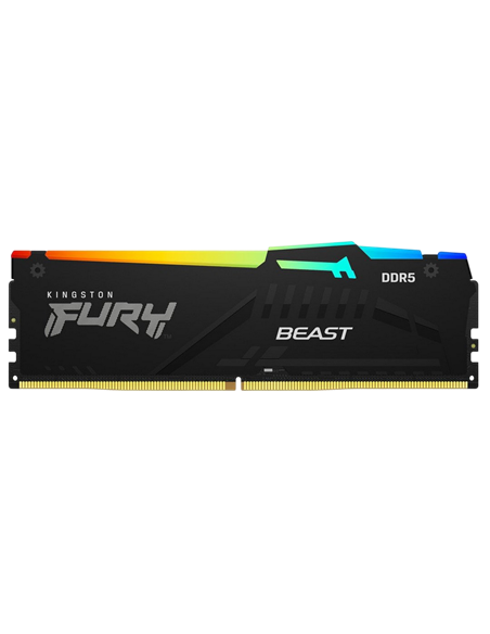 Memorie RAM Kingston FURY Beast RGB, DDR5 SDRAM, 6400 MHz, 64GB, KF564C32BBEAK2-64