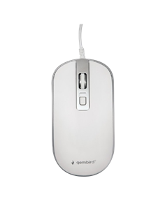 Mouse Wireless Gembird MUSW-4B-06-WS, Alb/Argintiu