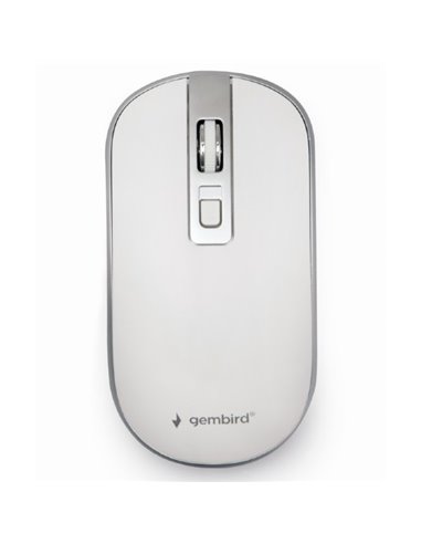 Mouse Wireless Gembird MUSW-4B-06-WS, Alb/Argintiu
