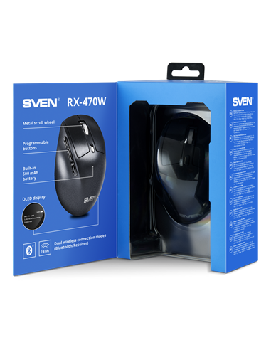 Mouse Wireless SVEN RX-470W, Negru