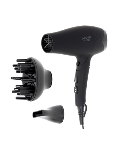 Uscător de păr Adler AD-2267, 2500W, Negru