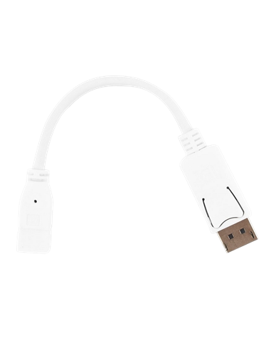 Adaptor Video Cablexpert A-mDPF-DPM-001-W, MiniDP (F) - DisplayPort (M), 0,1m, Alb