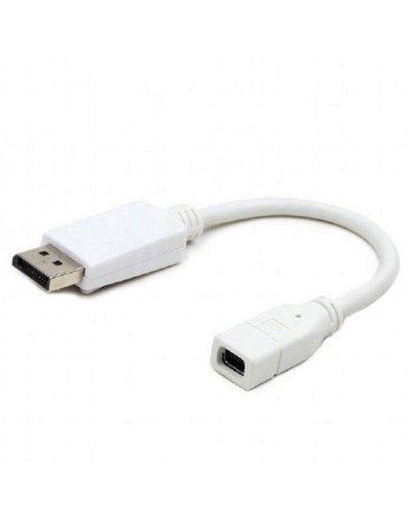 Adaptor Video Cablexpert A-mDPF-DPM-001-W, MiniDP (F) - DisplayPort (M), 0,1m, Alb