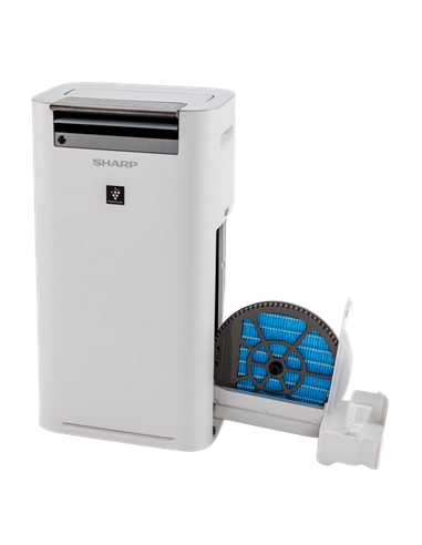 Umidificator și purificator de aer Sharp KCG50EUW, Alb