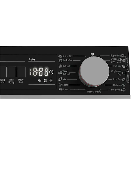Сушильная машина Sharp KDNHH9S8GW3EE, 9, Белый