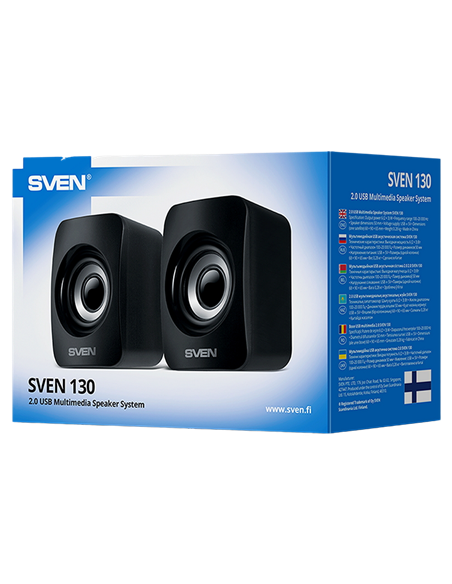 Boxe pentru calculator 2.0 SVEN "130", Negru Boxe pentru calculator 2.0 SVEN "130", Negru