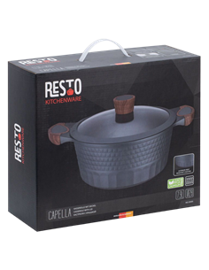 Cratiță RESTO 93505, 6.6L, 28cm, Negru 2