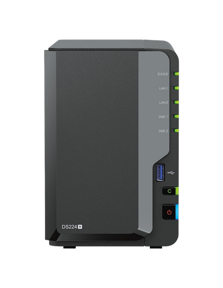 Сетевое хранилище SYNOLOGY DS224+, Чёрный