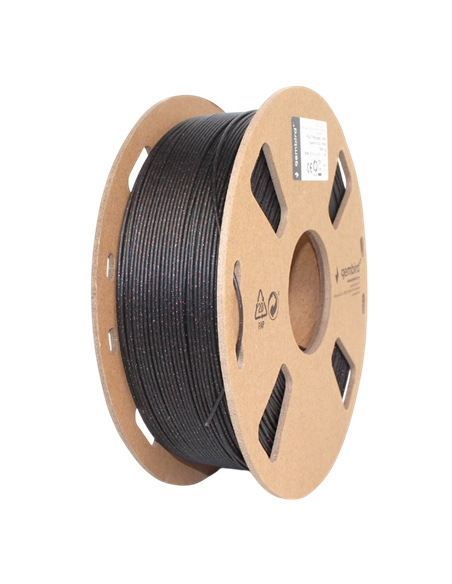 Filament pentru imprimantă 3D Gembird 3DP-PLA-MX3-01-GBK, PLA, Negru, 1.75 mm, 1kg
