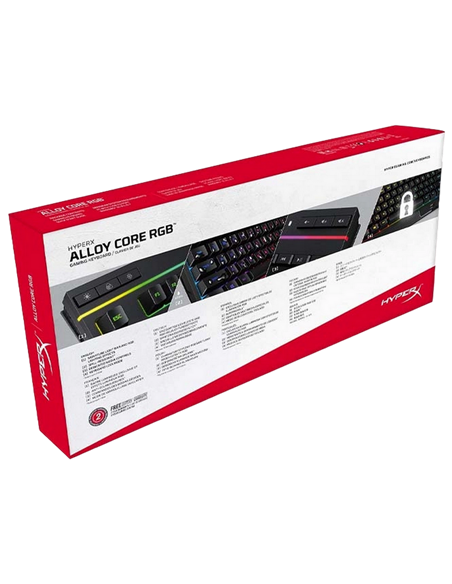 Tastatură HyperX Alloy Core RGB, Cu fir, Negru