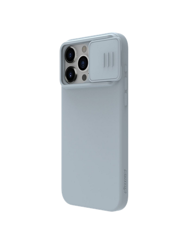 Чехол Nillkin iPhone 15 Pro, CamShield Silky Silicone, Star Gray