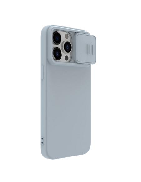 Чехол Nillkin iPhone 15 Pro, CamShield Silky Silicone, Star Gray