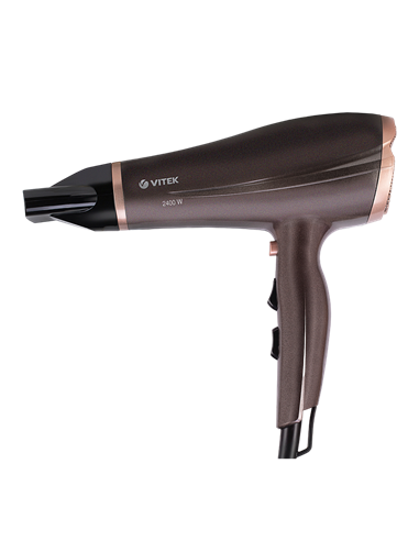 Фен VITEK VT-8211, 2400 Вт, Коричневый
