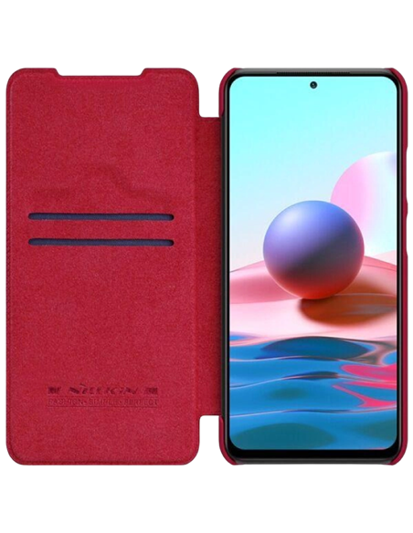 Husă Nillkin RedMi Note 10, Qin LC, Roșu Husă Nillkin RedMi Note 10, Qin LC, Roșu