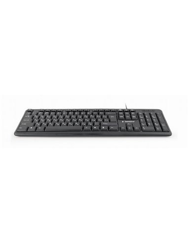 Клавиатура Gembird KB-U-103-RU, Проводное, Чёрный