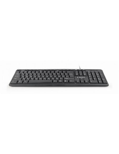 Клавиатура Gembird KB-U-103-RU, Проводное, Чёрный