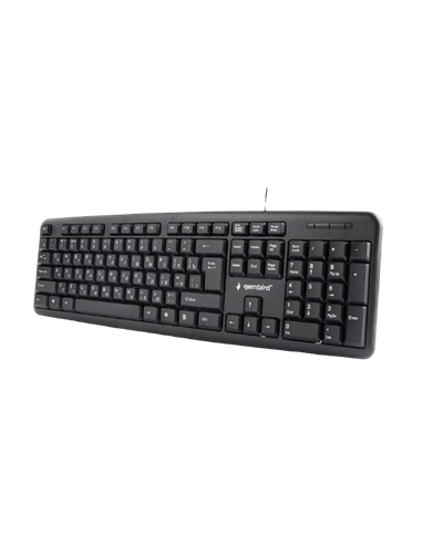 Клавиатура Gembird KB-U-103-RU, Проводное, Чёрный