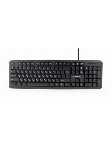 Клавиатура Gembird KB-U-103-RU, Проводное, Чёрный