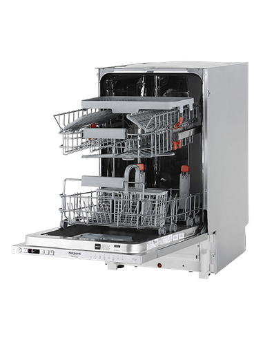 Mașină de spălat vase Hotpoint-Ariston HSIC 3T127 C, Alb
