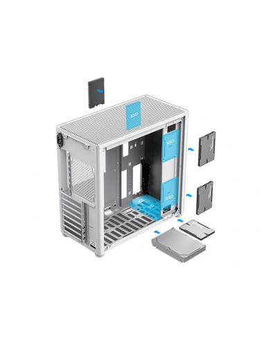 Carcasă PC Gamemax Spark Pro WT, Mini-Tower,...