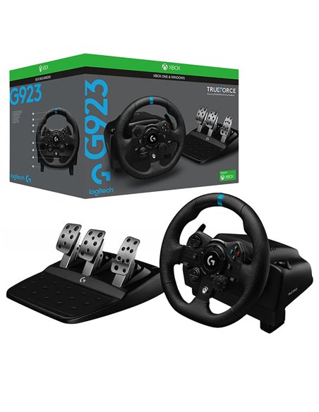 Игровой руль Logitech G923, Чёрный
