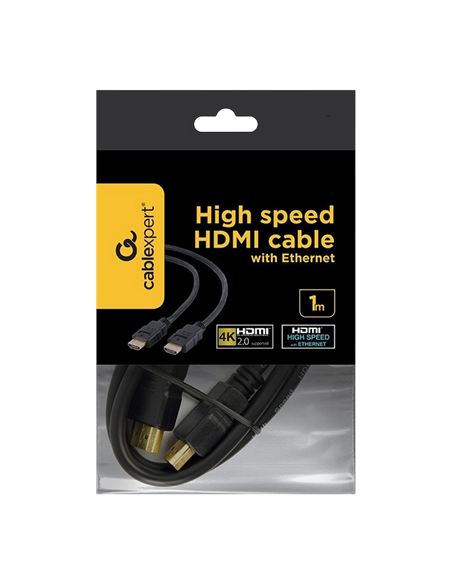Cablu Video Cablexpert CC-HDMI4-1M, HDMI (M) - HDMI (M), 1m, Negru